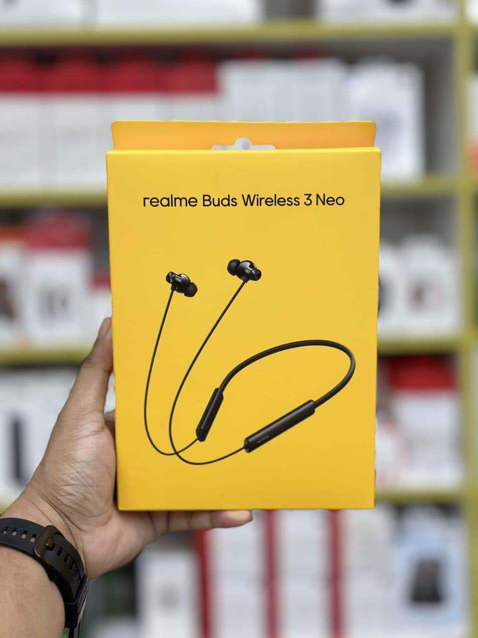 Picture of Realme Buds Wireless 3 Neo in Ear Bluetooth Neckband with 13.4 Mm Dynamic Bass Boost Driver,Upto 32 Hours Playback,Fast Charge,Ai Enc,45Ms Low Latency,Ip55 Dust&Water Resistannt&Bluetooth V 5.4