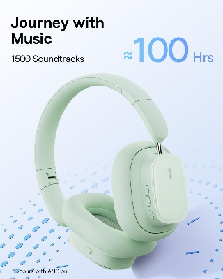 Picture of Baseus H1i Wireless Headphones Bluetooth Earphones Bluetooth 5.3 Stereo HiFi Music with Rotating Noise-Cancelling Microphone Sports Gaming Headset