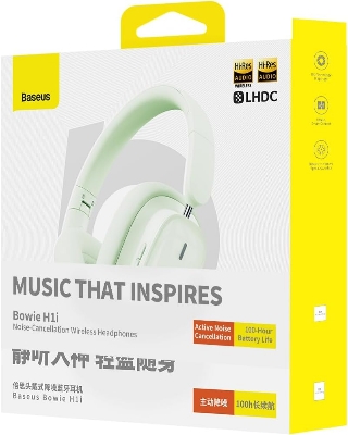 Picture of Baseus H1i Wireless Headphones Bluetooth Earphones Bluetooth 5.3 Stereo HiFi Music with Rotating Noise-Cancelling Microphone Sports Gaming Headset