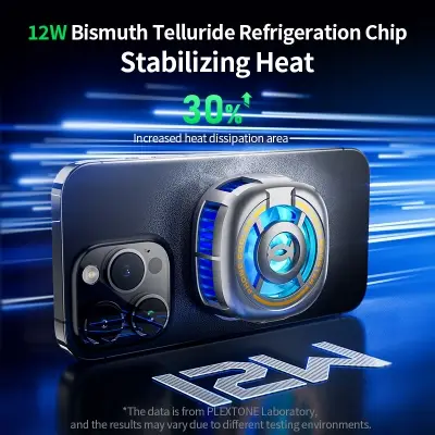 Picture of PLEXTONE-EX2 Ultra Magnetic Radiator, Semiconductor Cooling, Cooling RGB Light, Efficiency Fan