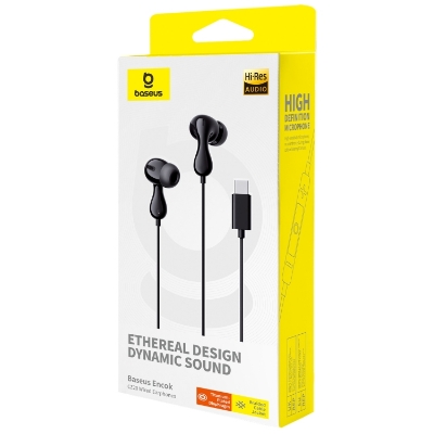Picture of Baseus Encok CZ20 In-Ear Wired Earphones(Stellar Black)