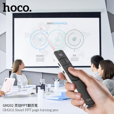 Picture of HOCO GM202 Laser Pointer Remote Control for PPT Presentation Slide Control Wireless 2.4G