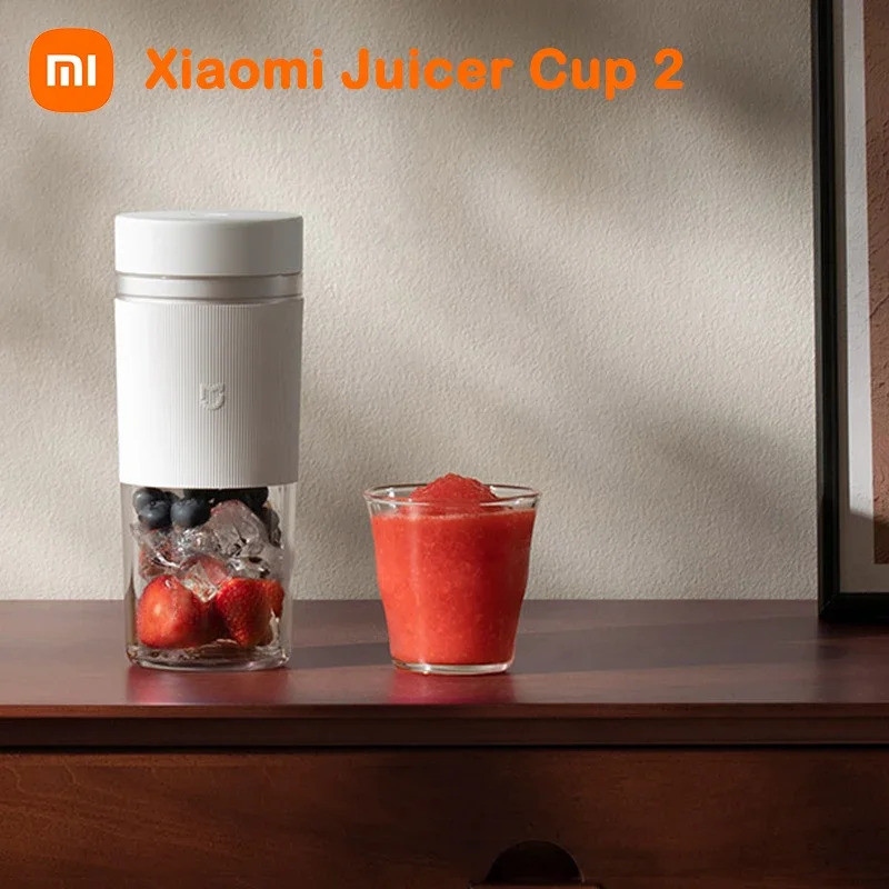 Picture of 2024 Xiaomi Mijia Portable Juicer Cup 2 Fruit Blender Machine Mini Electric Mixer Ice Crusher Juicing Kitchen Food Processor