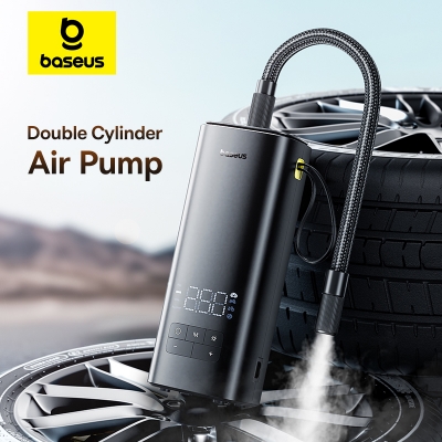 Picture of Baseus Air Pump Dual-Cylinder Car Air Compressor 120W Portable Faster Inflatable Car Pump Tyre Inflator Bicycle Balls Inflation