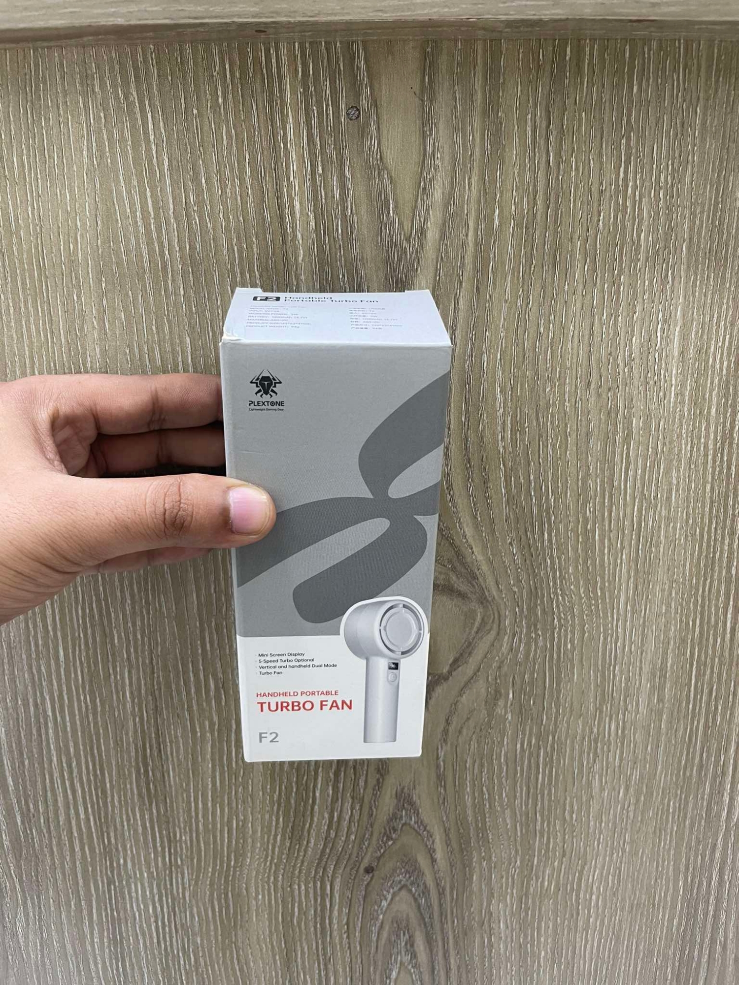 Picture of Plextone F2 Portable Handheld Turbo Fan With Display