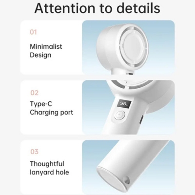 Picture of Plextone F2 Portable Handheld Turbo Fan With Display