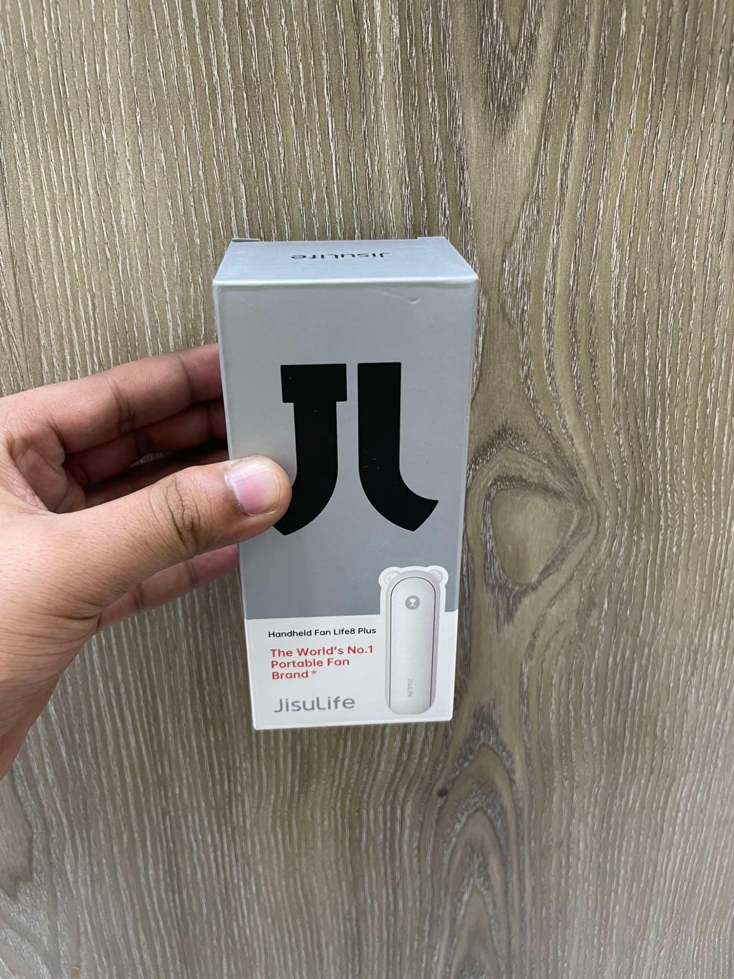 Picture of JISULIFE F8x Handheld Fan with 4800 mAh Powerbank Max 46 Hours Runtime Pocket Fan Portable Battery Operated or USB Powered Folding Personal Fan Rechargeable Quiet Mini Fan For Outdoor