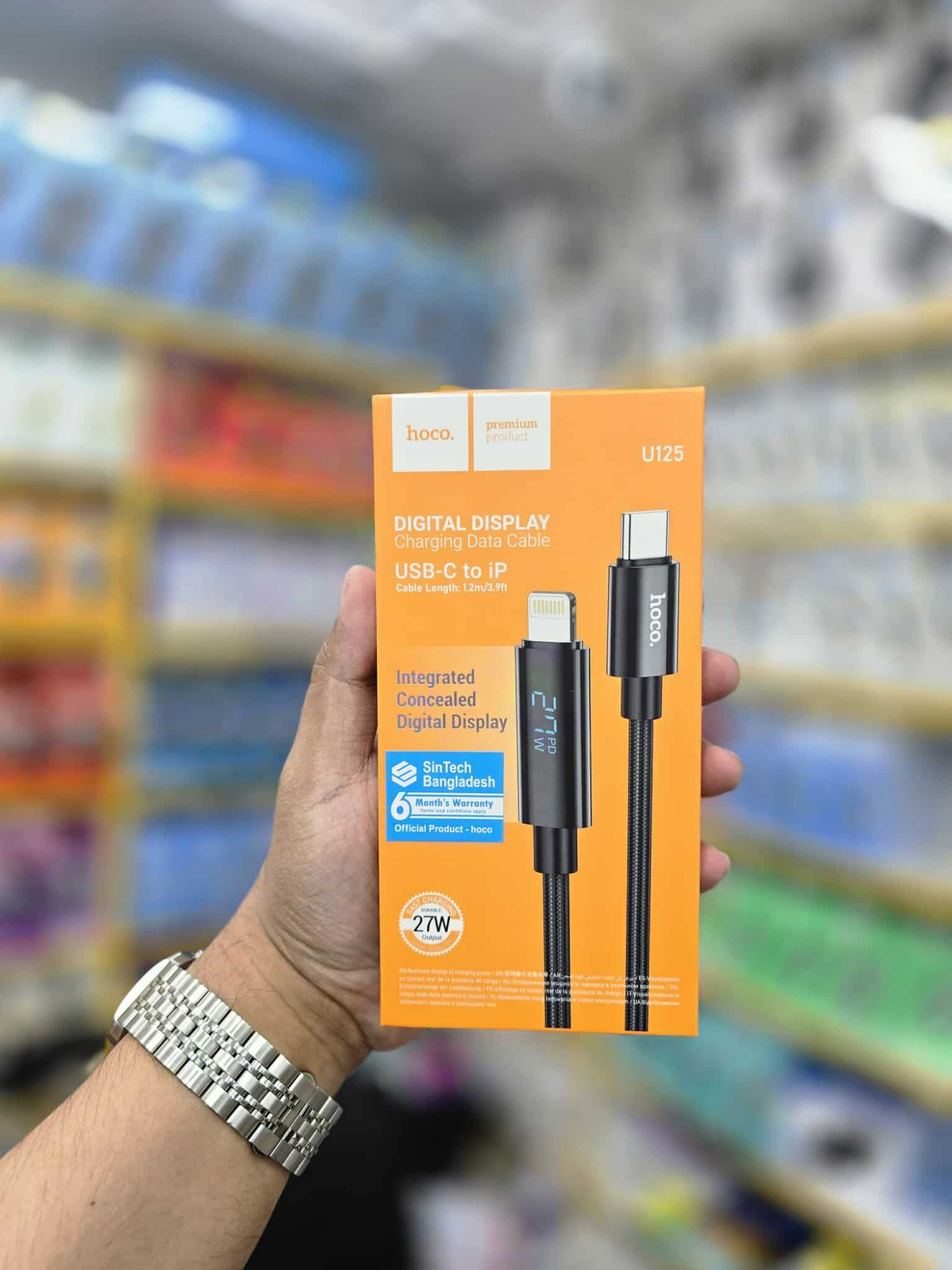 Picture of Hoco Cable Type-C to Lightning U125 Benefit PD 27W fast charge