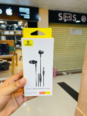 Picture of Baseus Earphone HZ11 3.5mm Wired Earphone Mic Black