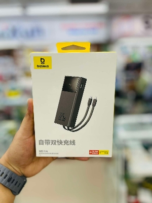 Picture of বেসিউস  22.5W 10000mAh Fast Charge Power Bank with Built-in Type C & Lightning Cable
