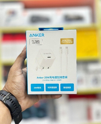 Picture of Anker PowerPort III 20W Cube Charger with USB C to USB C Cable