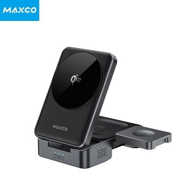 Picture of Maxco MW13 Qi2 3-in-1 15W Magnetic Wireless Charger