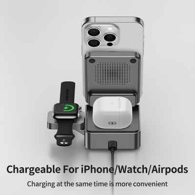 Picture of Maxco MW13 Qi2 3-in-1 15W Magnetic Wireless Charger