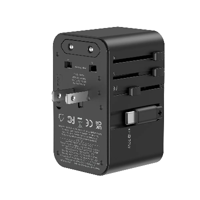 Picture of WiWU Wi-UA004 70W GaN Charger Universal Adapter with Built-in Type-C Cable