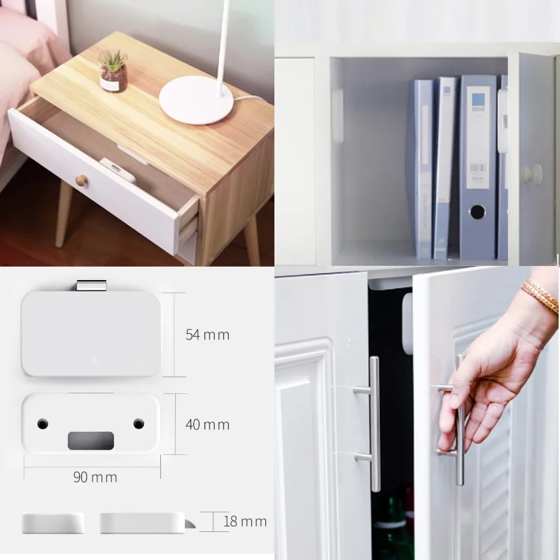 Picture of YEELOCK Smart Drawer Cabinet Lock Keyless APP Control Anti-Theft Child Safety Security Lock