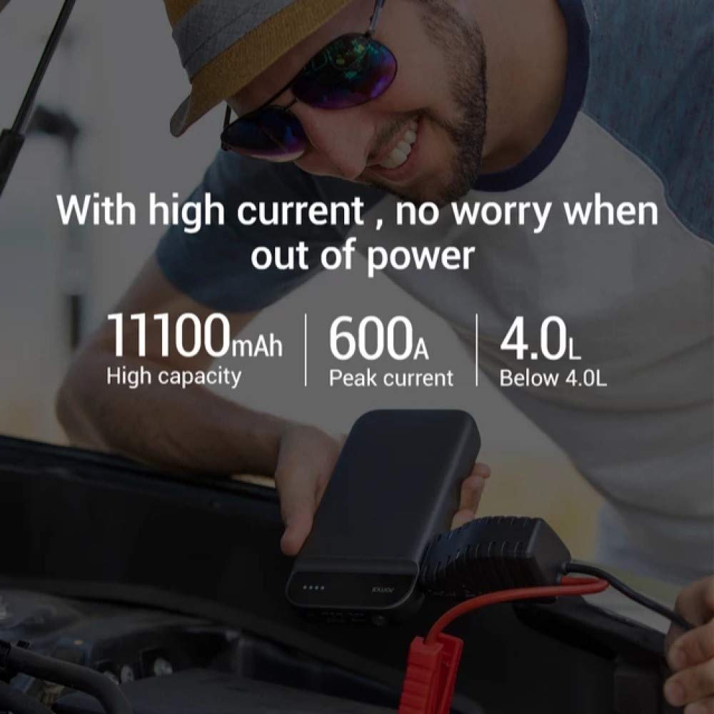 Picture of XIIAOMI 70mai Jump Starter 11100mAh Portable Car Jump Starter Emergency Battery Boosterr Waterproof Battery Charger Power Bank Kit - Black