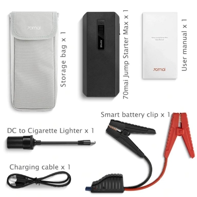 Picture of 70mai Jump Starter MAX 1000A Peak Current 18, 000mAH  For Petrol Engines upto 8.0L and Diesel Engines upto 3.5L