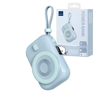 Picture of WIWU Wi-P041 Small Snail Magnetic Wireless Power Bank w. USB-C Cable - 15W/9600mAh