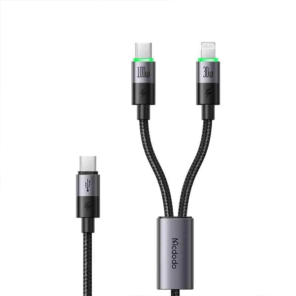 Picture of Mcdodo CA-670 2 in 1 USB C & Lightning 100W 5A Charging 1.5m