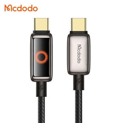 Picture of Mcdodo CA-668 USB-C to USB-C 100W Auto Power Off Cable with Holo Breathing Light