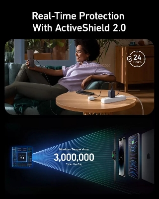 Picture of Anker Prime GaN 67W A2669 Multi Port Charger USB C Compact Plug TypeC Fast Charging Suitable For MacBook Laptops Phones