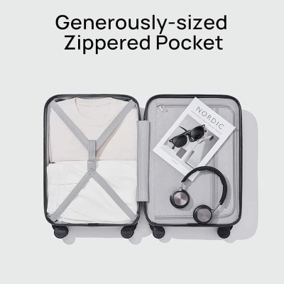 Picture of Carry on Luggage with Front Compartment, Airline Approved, 20-Inch Suitcases with Wheels for Trips, Men, Women