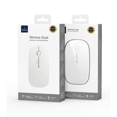 Picture of WiWU WM101 Pro Pearl 2.4g+Bluetooth Dual-Mode Wireless Office Mouse-White