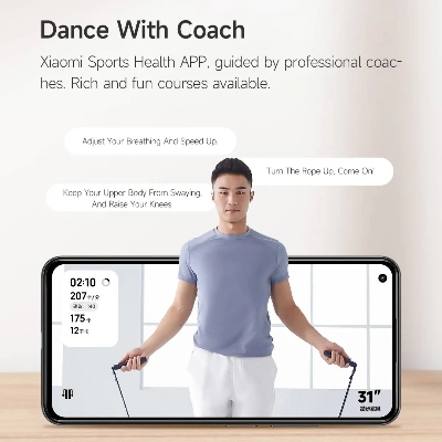 Picture of xiaomi Mijia Smart Skipping Jump Rope Digital Counter App Guidance Control Calorie Calculation for Sport Fitness Exercise Lose Weight