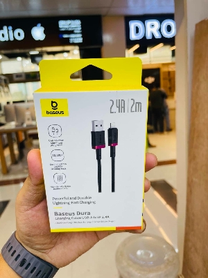 Picture of Baseus Cable For Iphone Dura Series Fast Charging Cable USB to Lightning 2.4A 2m Red+Black