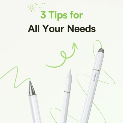Picture of Baseus 3 in 1 Stylus Pen For iPhone for iPad All Tablet Phone Pencil For Samsung Xiaomi Pad Huawei Matepad Phone Draw Touch Pen