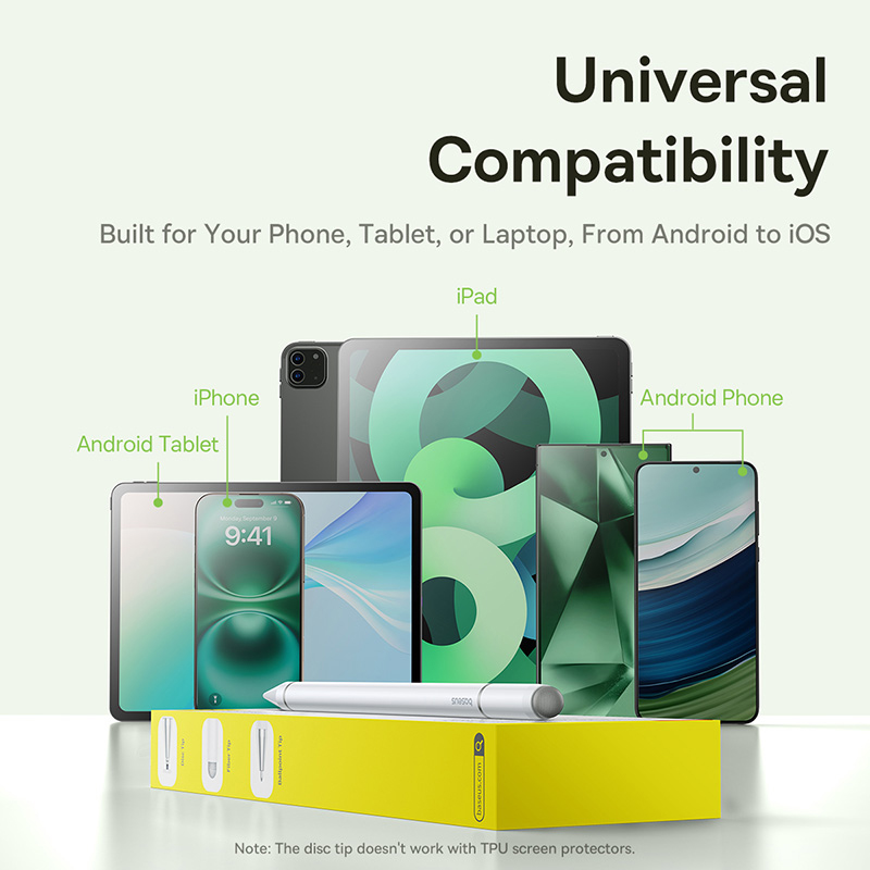 Picture of Baseus 3 in 1 Stylus Pen For iPhone for iPad All Tablet Phone Pencil For Samsung Xiaomi Pad Huawei Matepad Phone Draw Touch Pen
