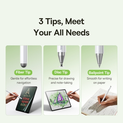 Picture of Baseus 3 in 1 Stylus Pen For iPhone for iPad All Tablet Phone Pencil For Samsung Xiaomi Pad Huawei Matepad Phone Draw Touch Pen