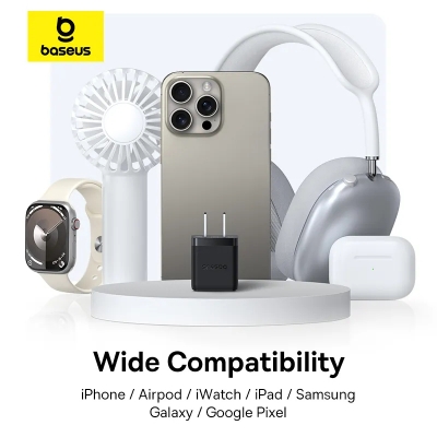 Picture of Baseus Charger Palm Series 20W Dual Output PD Fast Charger 1X USB A 1x Type-c