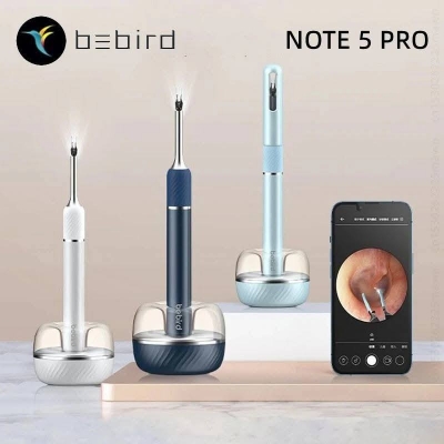 Picture of Xiaomi Bebird Note 5 Pro Ear Cleaner Smart Visual Ear Sticks, 10 Megapixel HD Otoscope with Light-Blue