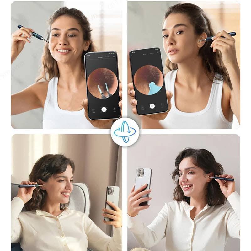 Picture of Xiaomi Bebird Note 5 Pro Ear Cleaner Smart Visual Ear Sticks, 10 Megapixel HD Otoscope with Light-Blue