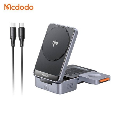 Picture of MCDODO CH-519 MagQ Qi2 15W Foldable Magnetic Wireless Charger Station for Desktop
