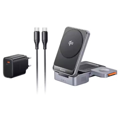 Picture of MCDODO CH-519 MagQ Qi2 15W Foldable Magnetic Wireless Charger Station for Desktop