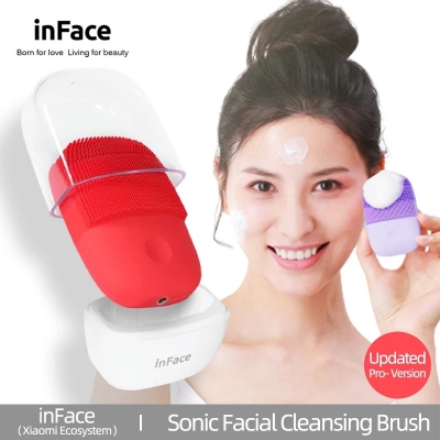 Picture of xiaomi  Inface Electric Sonic Facial Cleansing Brush Upgrade Pro-Version Ultrasonic Cleaner USB Charge IPX7 WaterProof
