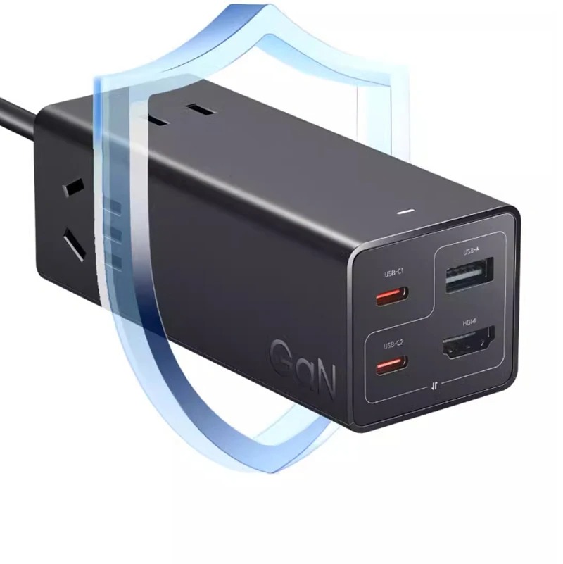 Picture of Xiaomi 67W Desktop Fast Charging Socket Pro USB-A USB-C AC 2500W MAX Power Strip Docking Station HDMI 6A Data Line with HDMI