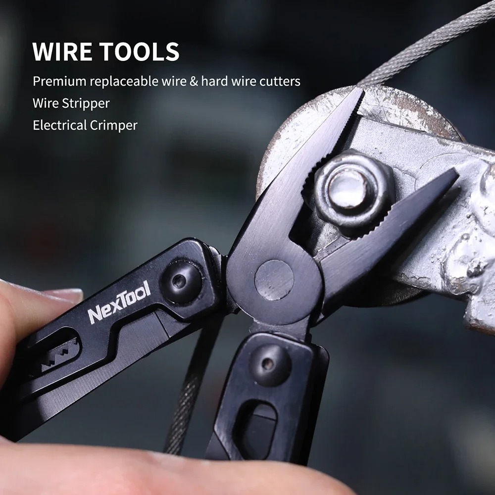 Picture of Xiaomi NexTool 9 In 1 Multi-Function wrench k-nife Folding Tool Multi-Purpose Pliers Wood Saw Slotted Screwdriver Kitchen Cutter