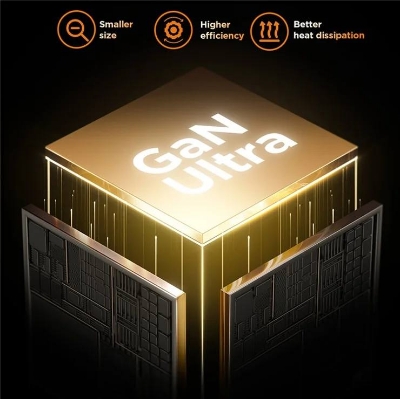 Picture of JOYROOM TCL02 65W Gan Charger with Retractable USB-C Cable, USB+Type-C Port Wall Charger, EU Plug