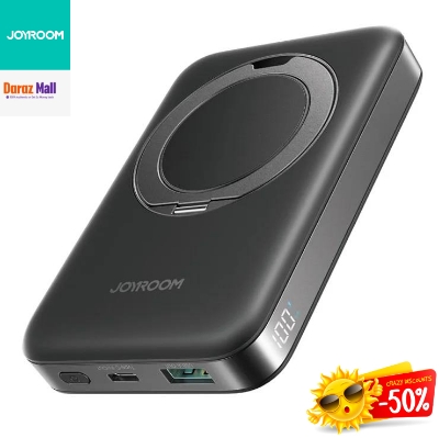 Picture of JOYROOM JR-PBM12 22.5W 10000mAh Power Bank Wireless Charger with Ring Kickstand