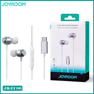 Picture of JOYROOM JR-EC06 Type-C Metal Wired In-Ear Earbuds with Ergonomic Design and HiFi Sound