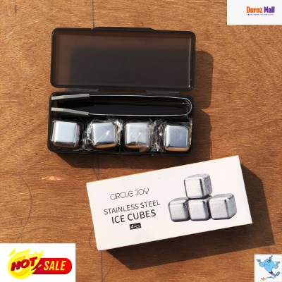 Picture of Circle Joy Stainless Steel Ice Cubes (4pc)