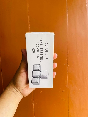 Picture of Circle Joy Stainless Steel Ice Cubes (4pc)