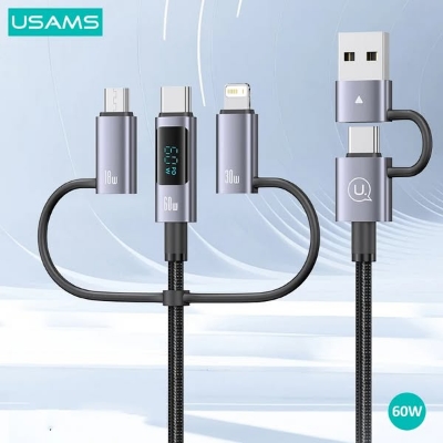 Picture of USAMS SJ713 60W Fast Charging 6-in-1 Display Display Data Cable