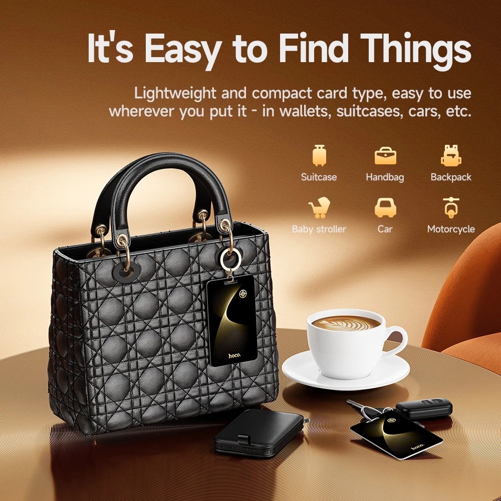 Picture of hoco E92 Saviour Smart Positioning Anti-Lost Device  Compatible with Apple Find My App  Long-lasting battery with wireless charging
