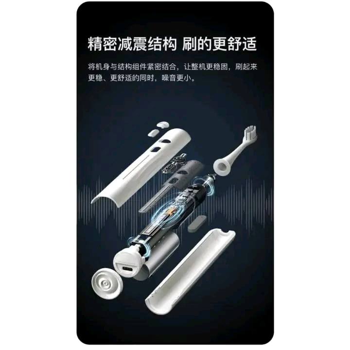Picture of Dr.Bei Ultra-Silent Sonic Electric Toothbrush S1 (Milk Tea White)