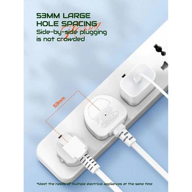 Picture of LDNIO SC5319 Power Strip Multi Protection with 5 AC Outlets + 2 USB +PD Extension Power Cord