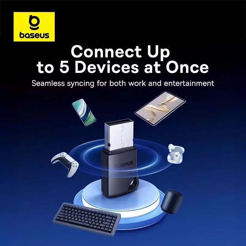 Picture of Baseus Bluetooth Receiver Encok BA04+ 5.4 Version 20M Long Distance Connection